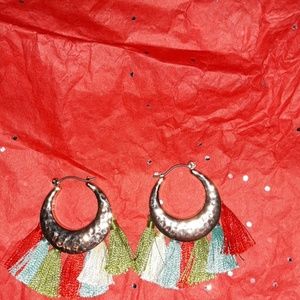 Gold plated fringe Earrings